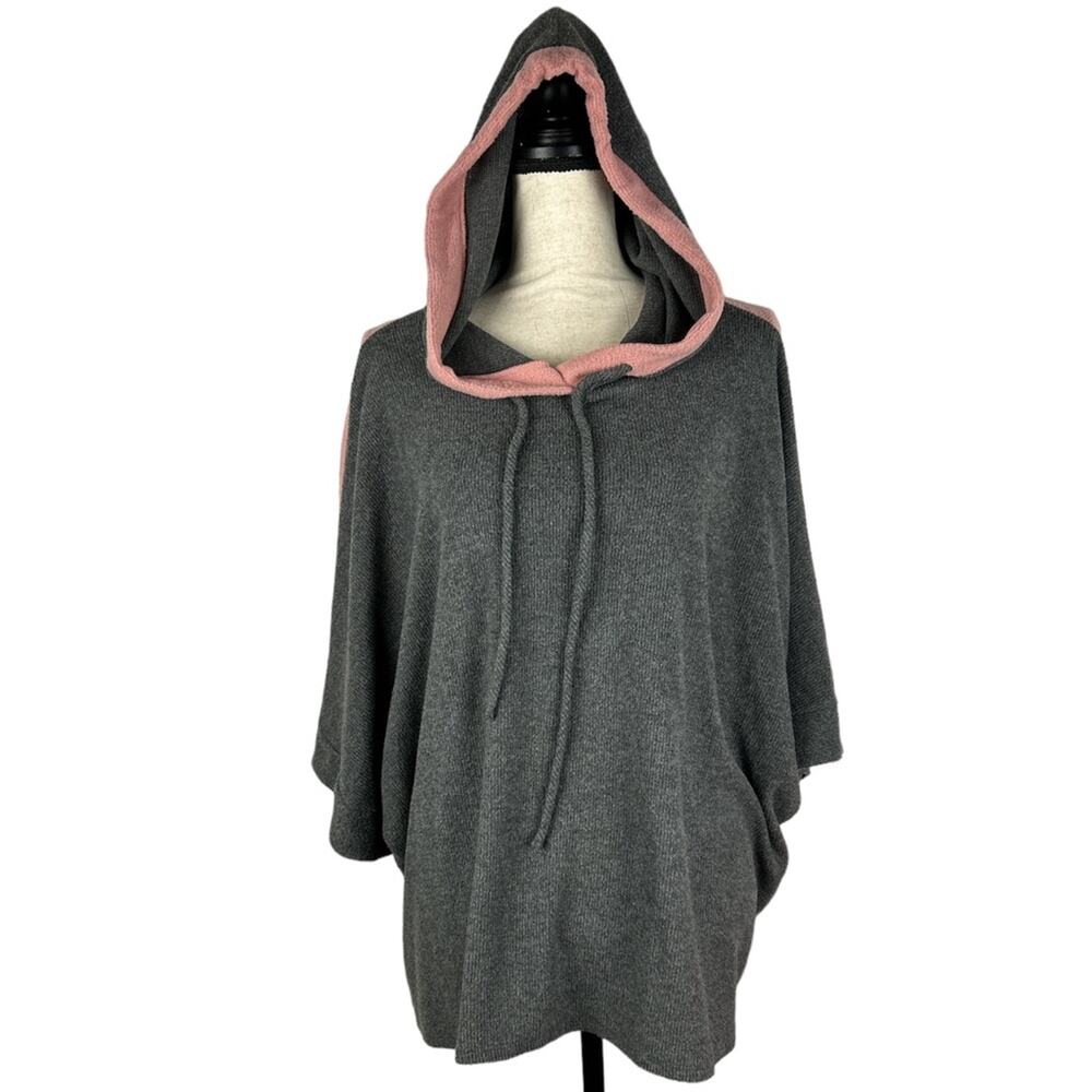Andree By Unit Hoodie Color Block Top Size Small - image 7